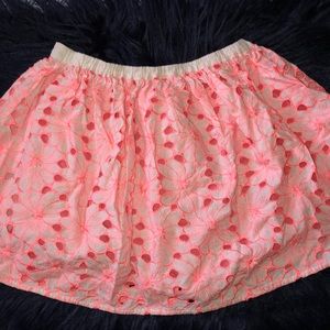 Neon Pink Floral Cat & Jack Skirt